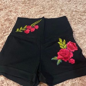 Black high waisted shorts